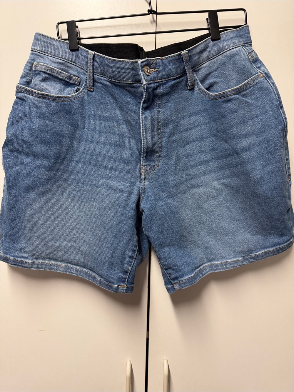 LuLaRoe medium blue relaxed denim shorts